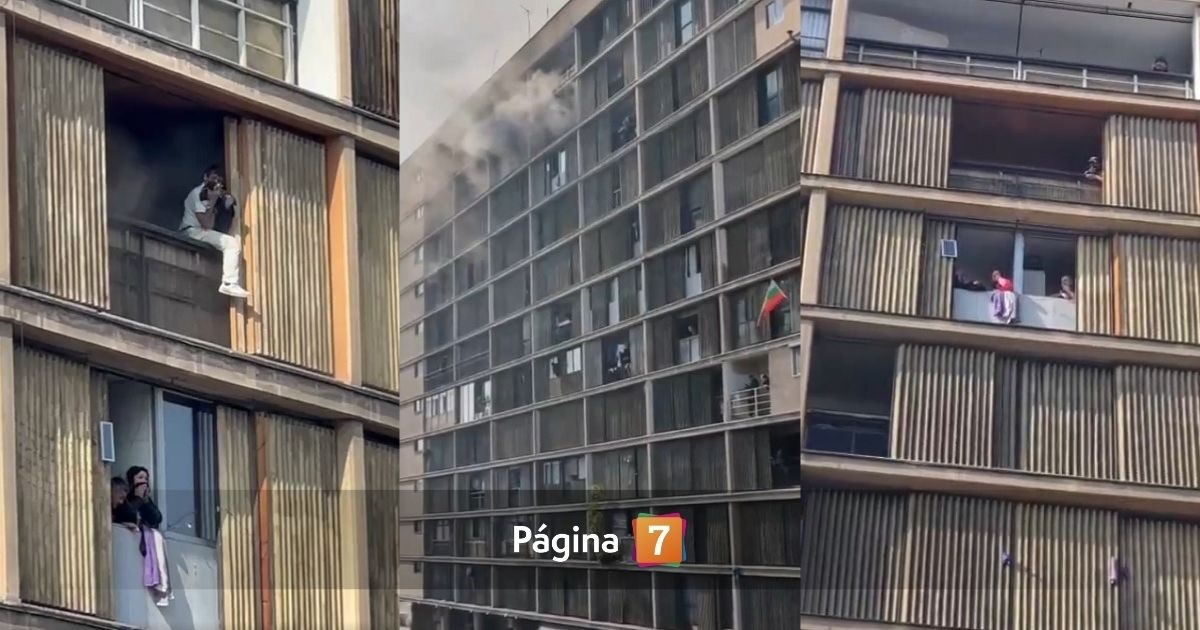 Incendio en centro de Santiago: hay personas atrapadas