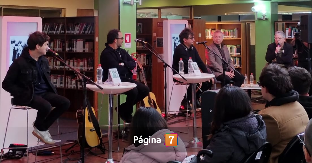 Marcelo Aldunate presentó libro sobre Los Bunkers junto a la banda en Concepción