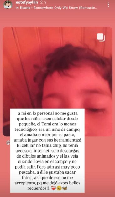 Madre de Tomás Bravo explicó para qué usaba el celular