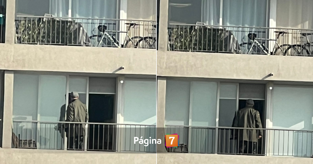 Hombre parapetado en San Miguel