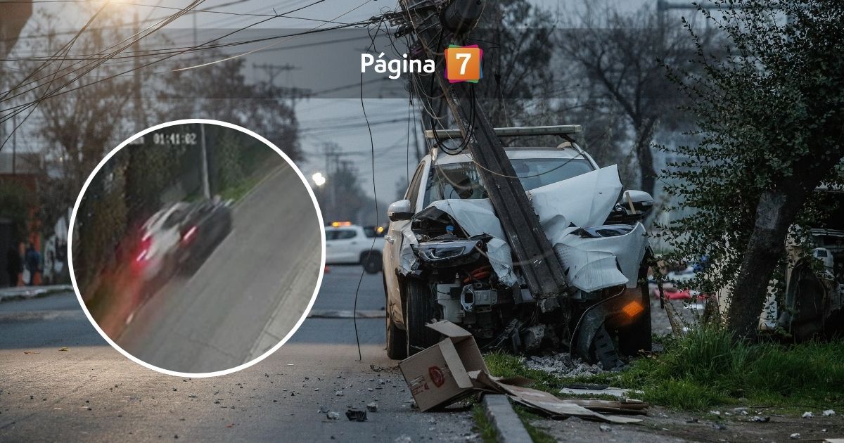 Captan brutal choque de patrulla municipal de Estación Central durante persecución