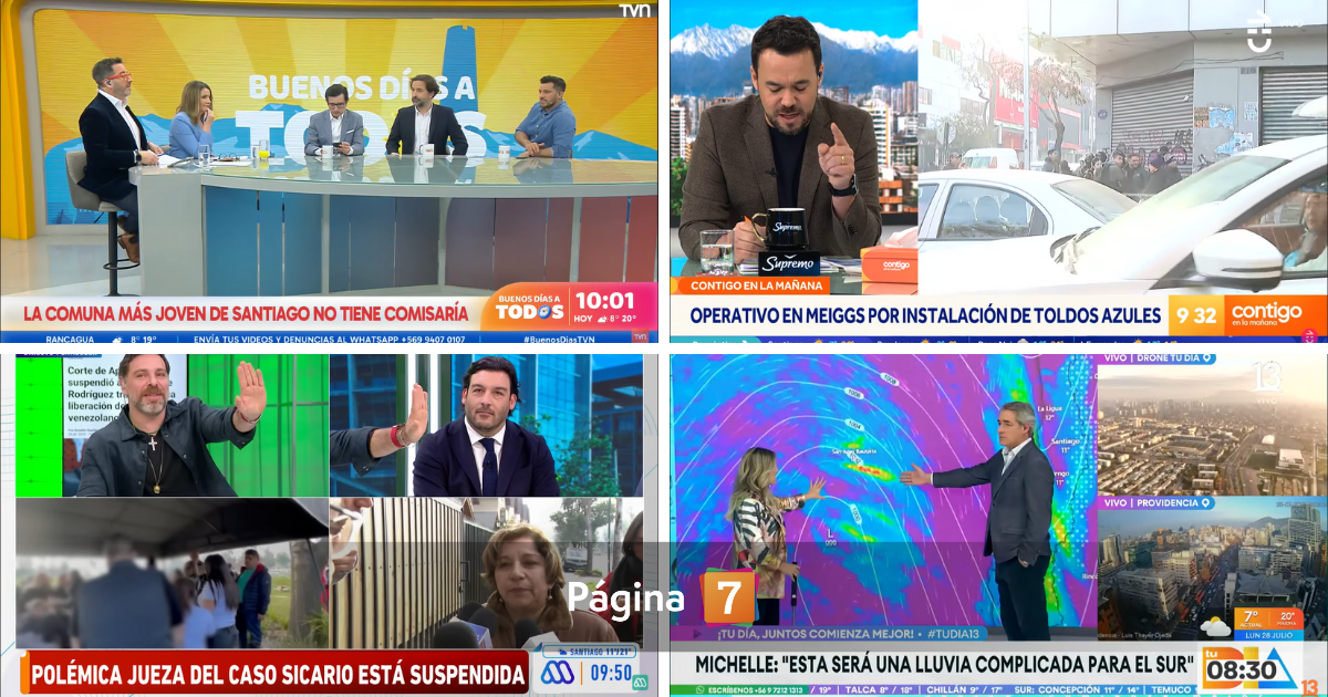 Canal vuelve a la cima y otro sufre drástica caída: el rating matinal de este lunes 28 de julio