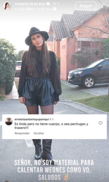 Rosario Bravo recibiió desubicado comentario sobre su cuerpo y esto contestó 