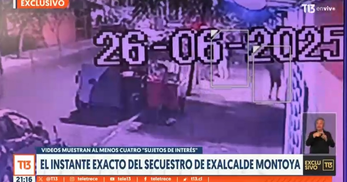 Revelan momento exacto del secuestro de exalcalde de Macul Gonzalo Montoya