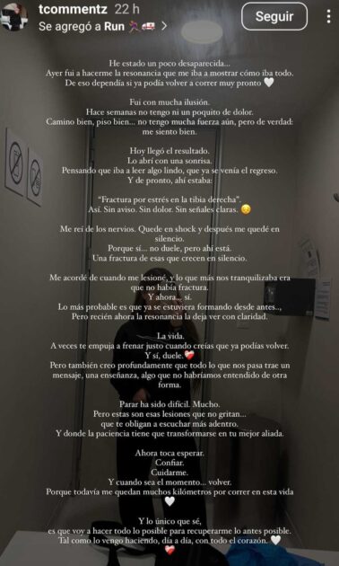 Teresita Commentz quedó "en shock" tras recibir mala noticia