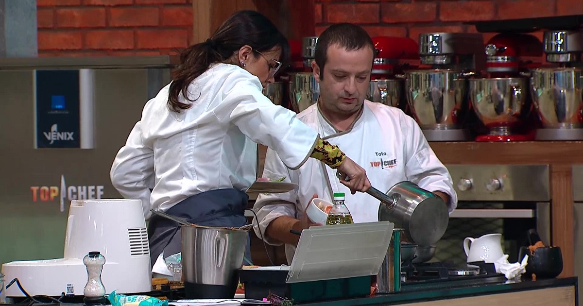 Toto Acuña y Yamila Reyna en Top Chef VIP