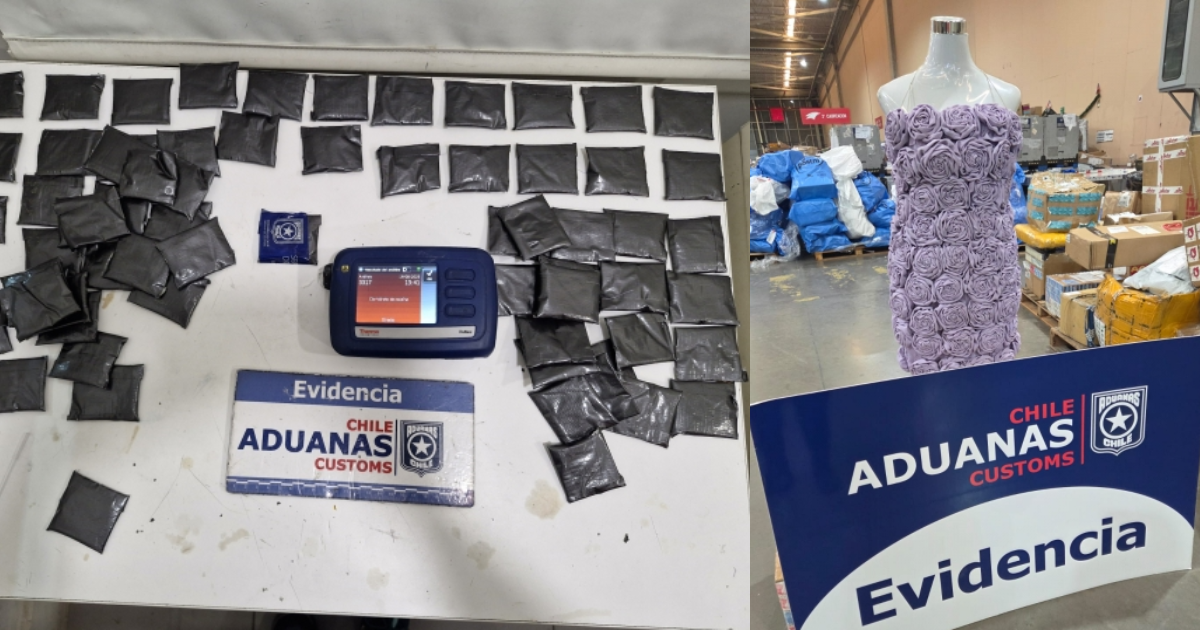 Vestido con 600 gramos de cocaína en su interior