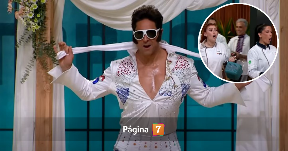 Cristian Riquelme vestido como Elvis Presley