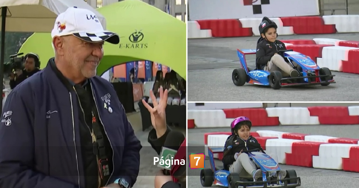 Eliseo Salazar presentó en móvil por Día de la Niñez a sus hijos mellizos