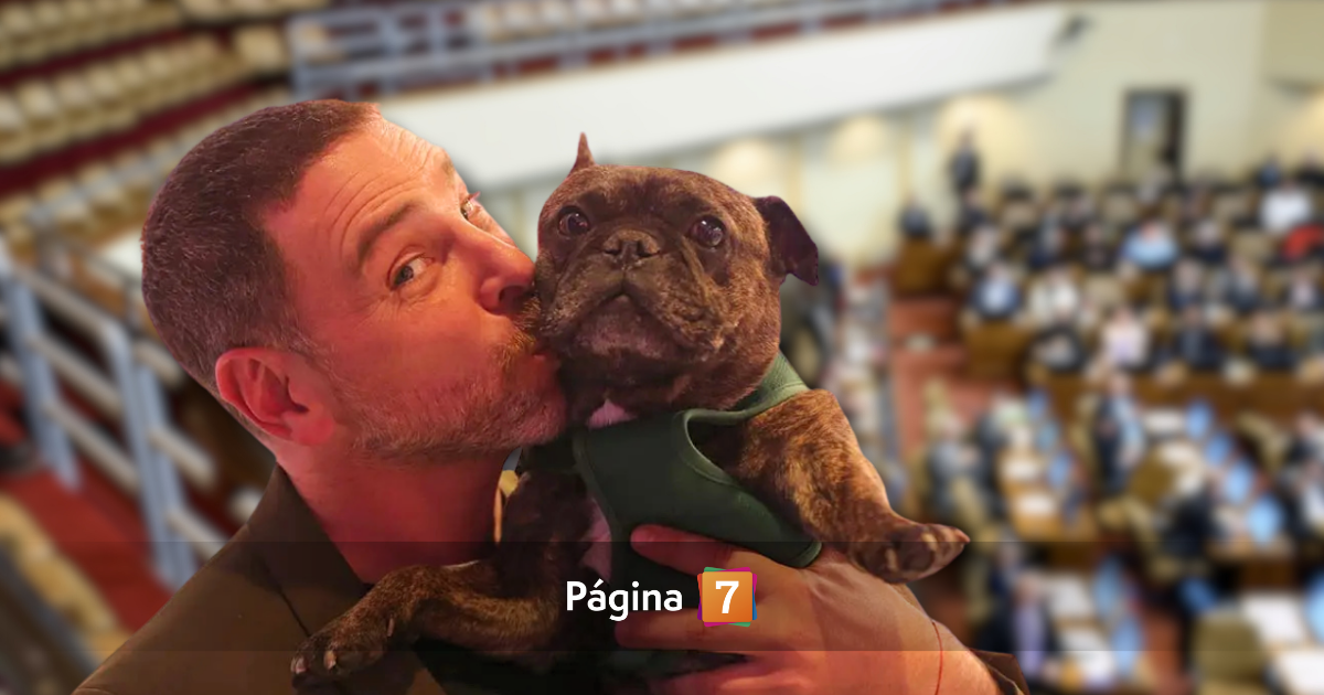 José Antonio Neme y su perro Duque