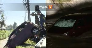 Revela la verdad detrás del caso de pareja rescatada tras caer con su auto al canal San Carlos