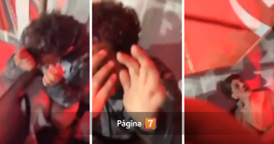 Estremecedor registro: barra de Independiente tortura y obliga a pedir perdón a dos hinchas de la U