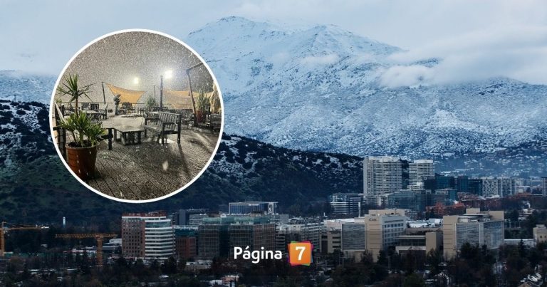 Comunas de Santiago se tiñeron de blanco por la nieve: ¿siguen las precipitaciones el fin de semana?