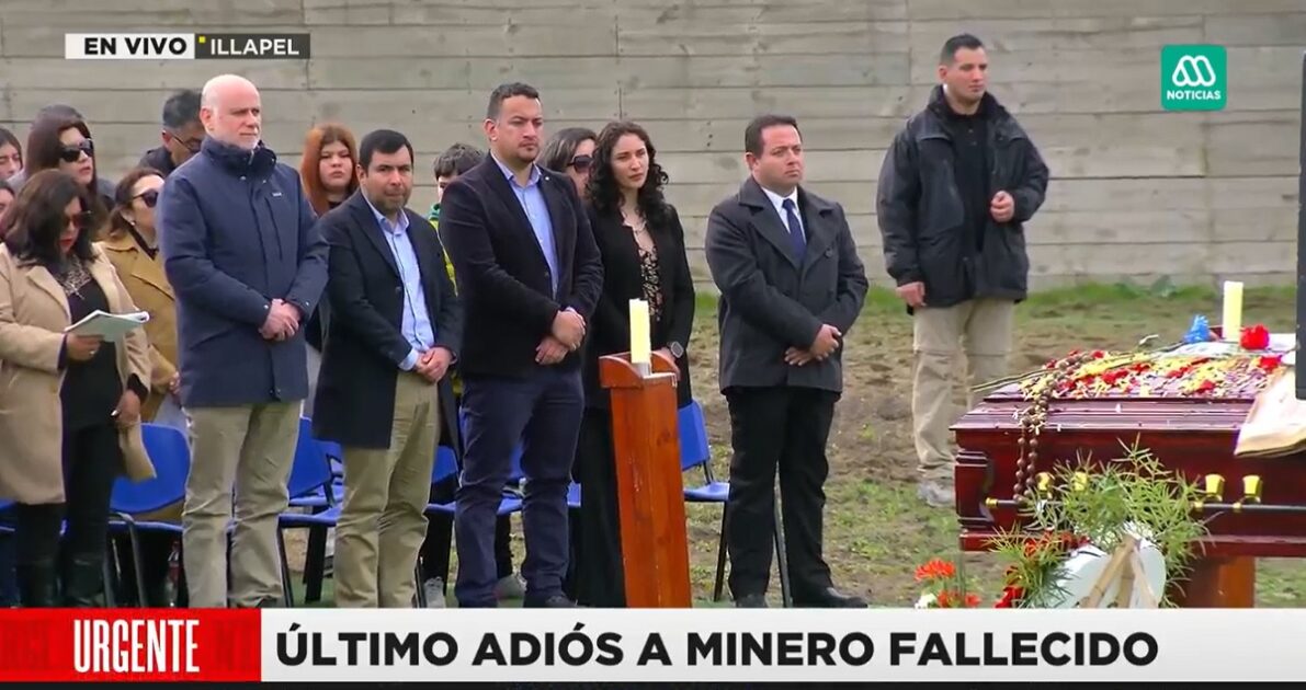 El emotivo último adiós a Paulo Marín, minero fallecido en El Teniente