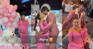 Baby shower de la hija de Euge Lemos y Matías Kosznik