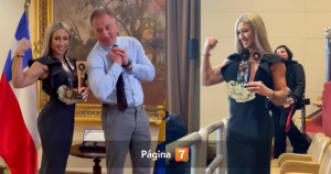 Nicole 'Luli' Moreno es reconocida en la Cámara de Diputados por sus logros en el fisicoculturismo