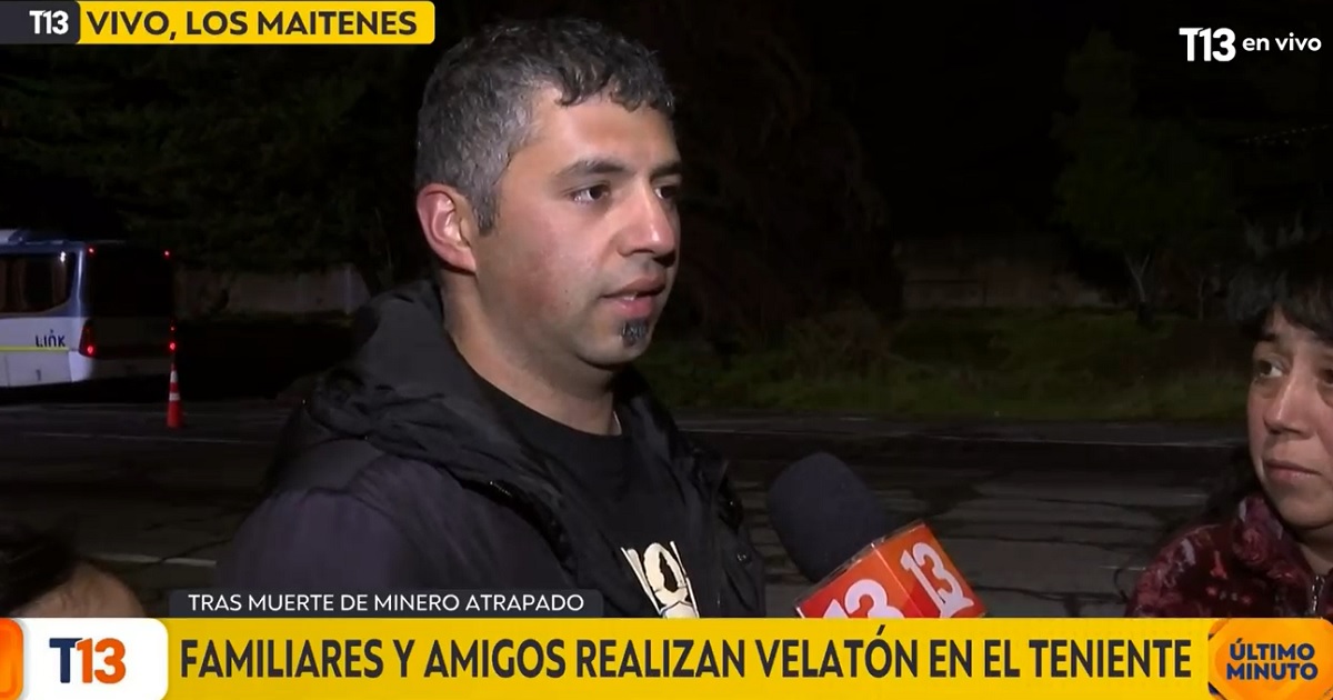 Minero se salvó de derrumbe en mina El Teniente por cuidar a su esposa operada