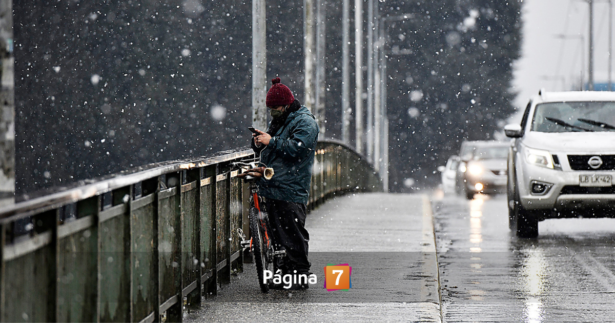 Pronóstico de nieve en Santiago