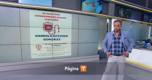 Rodrigo Sepúlveda pide dadores de sangre para Gaby en Meganoticias