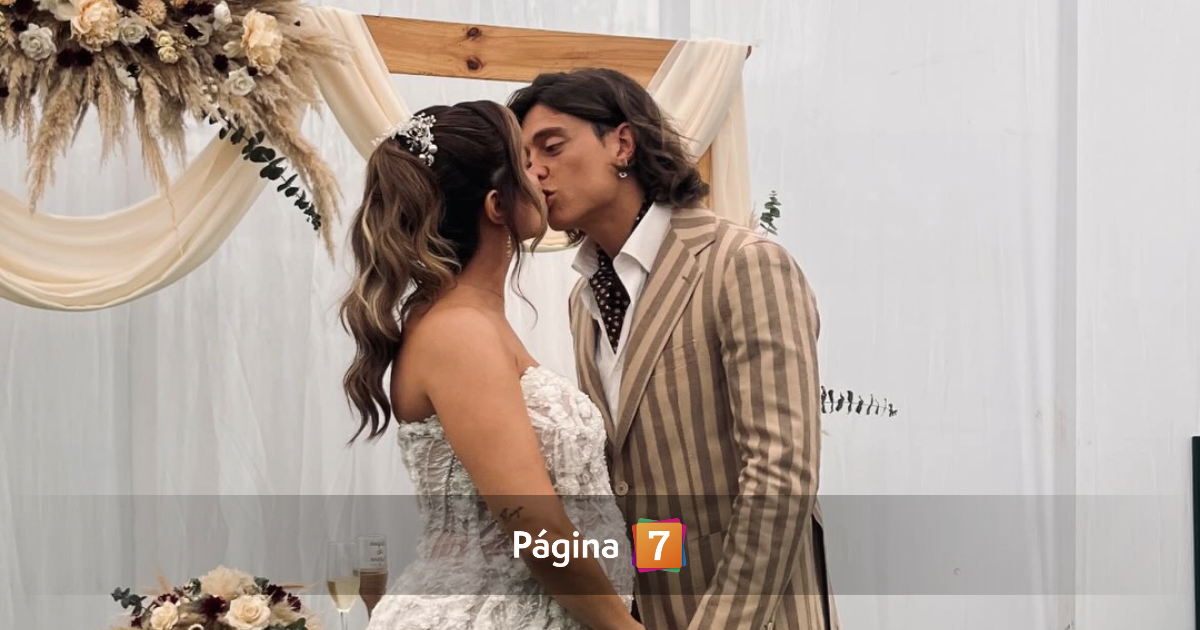 Sabrina Sosa sorprendió con Joaquín Montecinos: lució radiante en su boda con 7 meses de embarazo