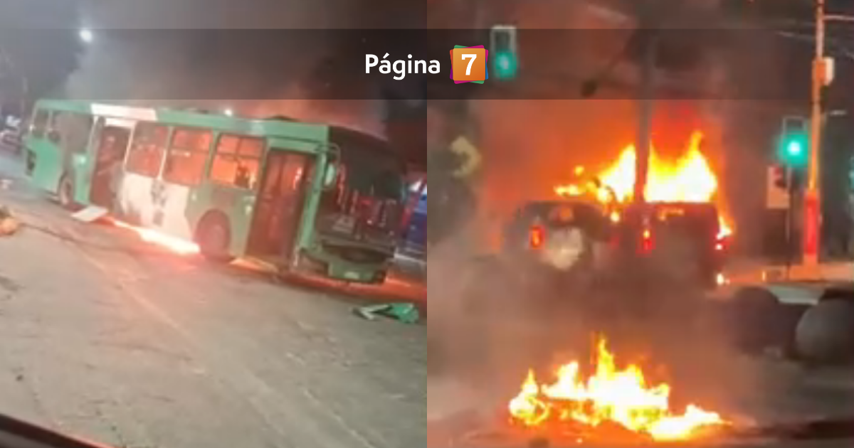 Conmemoración del 11 de septiembre deja buses quemados y dos carabineros heridos en la RM