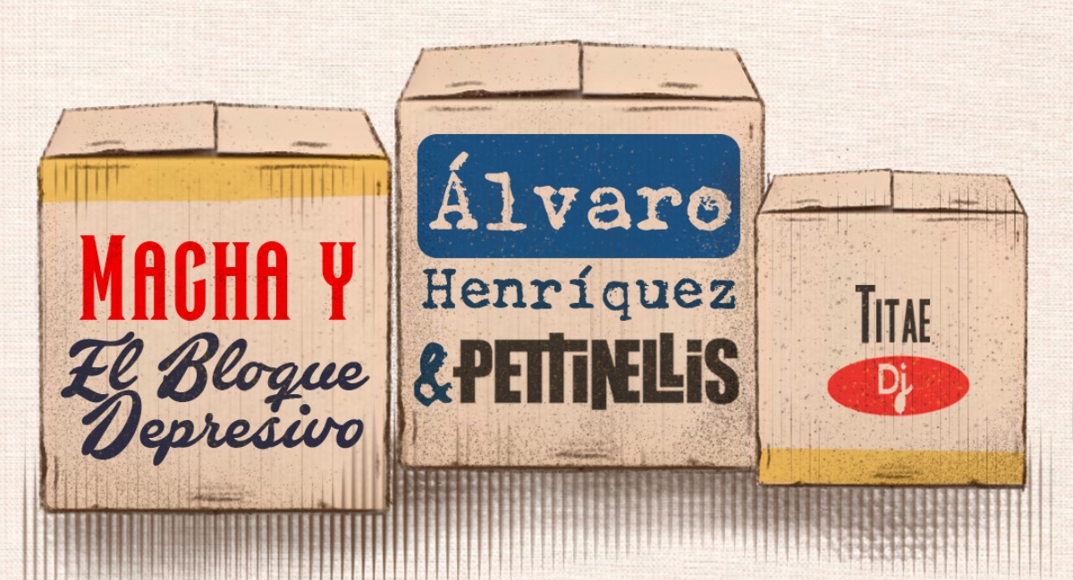 Álvaro Henríquez & Pettinellis, Macha y El Bloque Depresivo y “Titae” como DJ se unirán para show