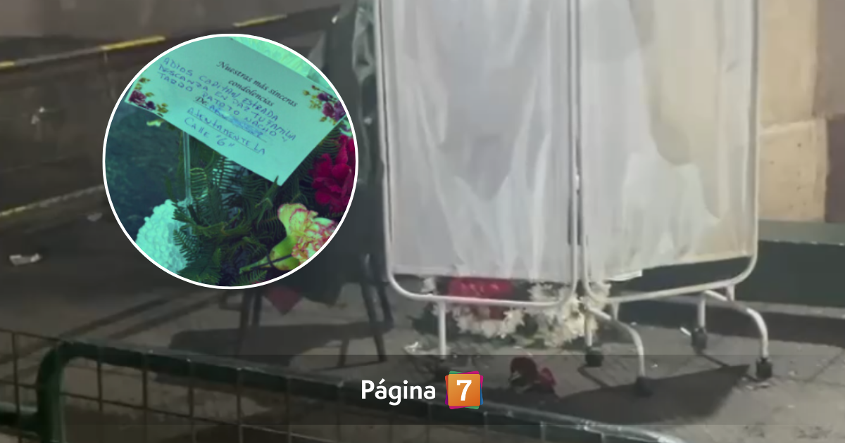 Amenaza en la ex Penitenciaría dejan corona de flores dirigida a capitán de Gendarmería