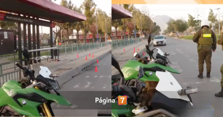 Dos personas resultaron baleadas tras asalto en paradero de Puente Alto