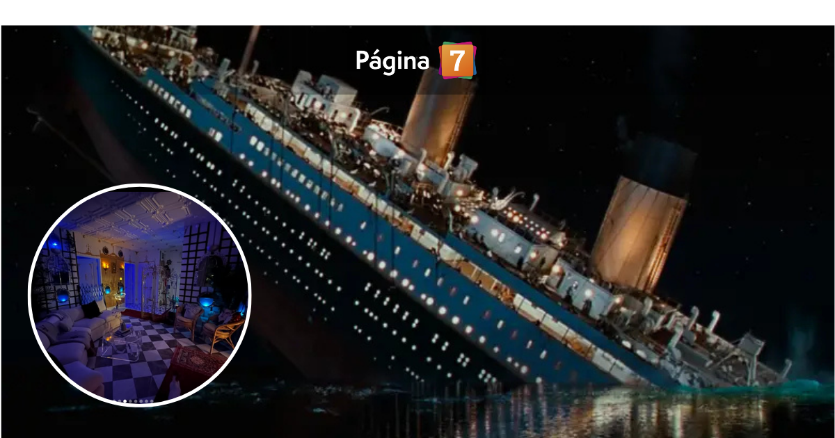 Fanática de Titanic convirtió su departamento en una réplica exacta del barco