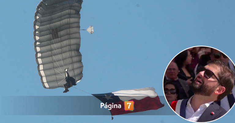 Parada Militar sorprendió con salto de 21 paracaidistas e histórica participación de una mujer