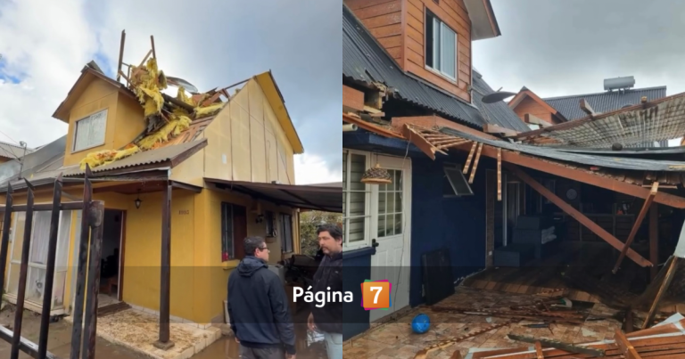 Tornado en Linares deja 150 casas dañadas y masivo corte de luz