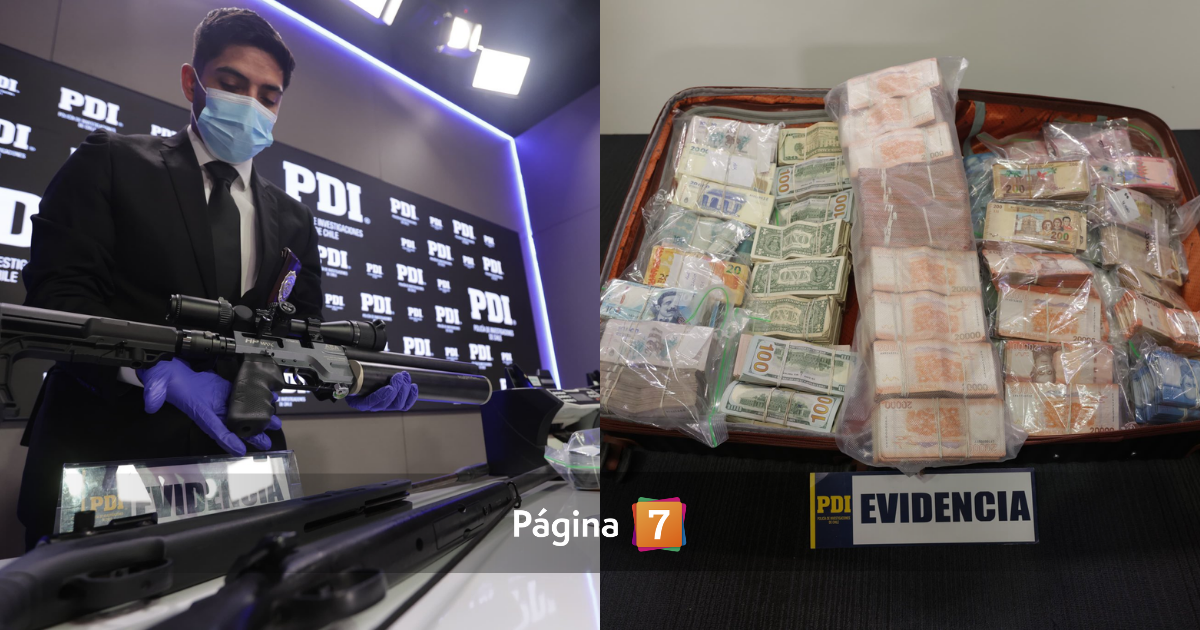 Evidencia banda narco