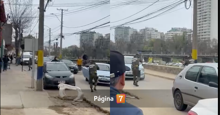 Delincuentes embisten a Carabineros al intentar robar auto en Viña del Mar: uno está detenido
