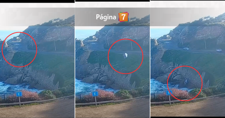 Auto desbarrancó en Concón: madre y su hijo resultaron lesionados tras impactante caída