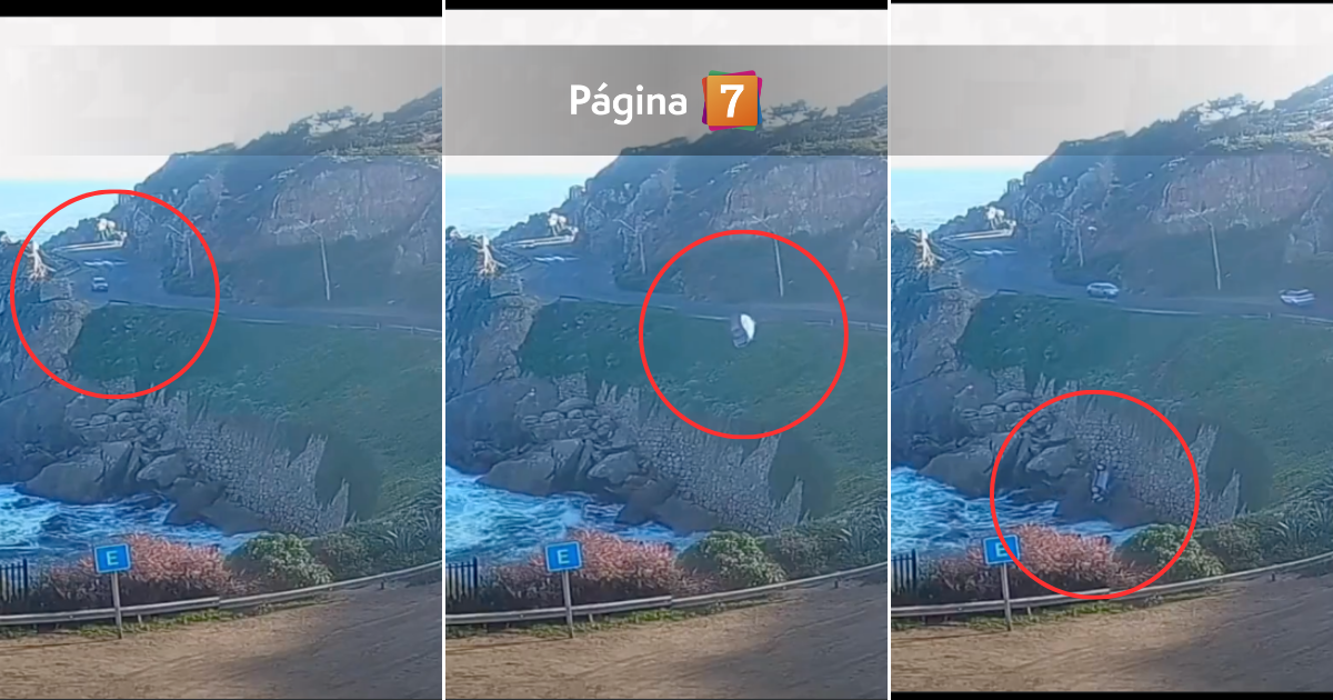 Jeep desbarrancó en Concón