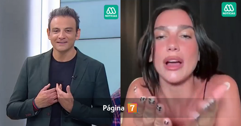 Gonzalo Ramírez quedó atónito con saludo sorpresa de Dua Lipa en Meganoticias: 