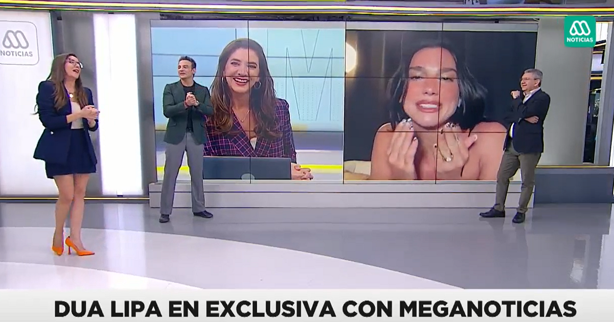 Gonzalo Ramírez quedó atónito con saludo sorpresa de Dua Lipa en Meganoticias