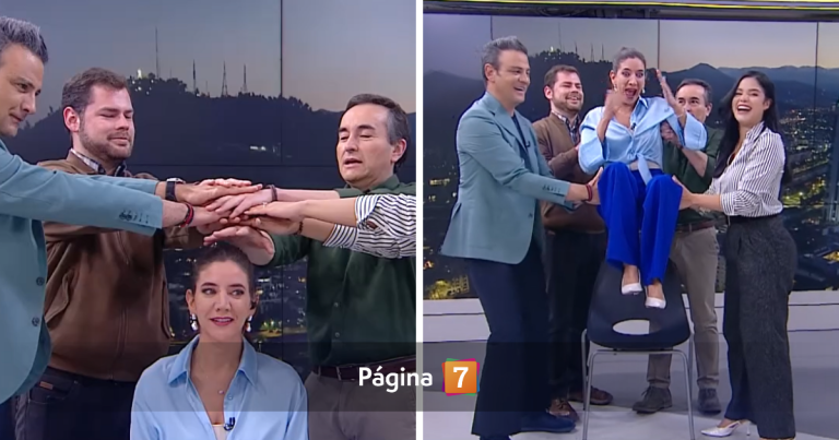 Sorprenden a Florencia Vial con curioso experimento en Meganoticias: 