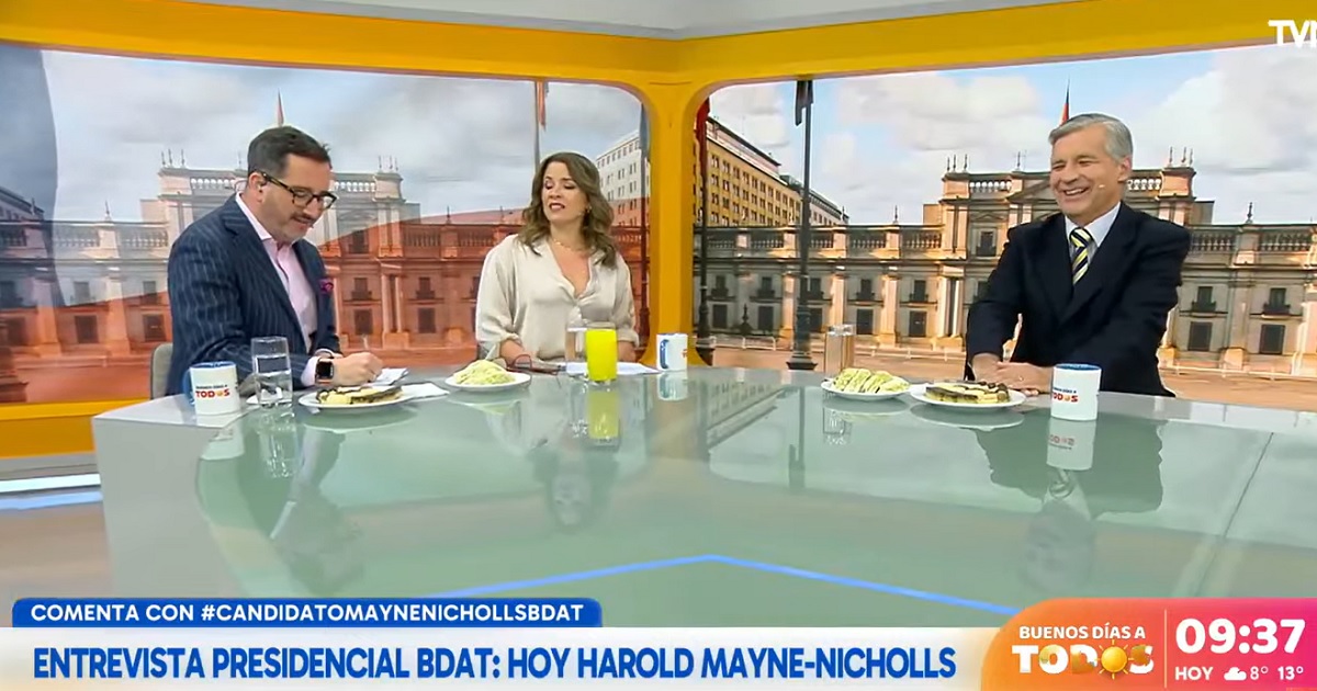 Harold Mayne-Nicholls- visitó el Buenos días a todos