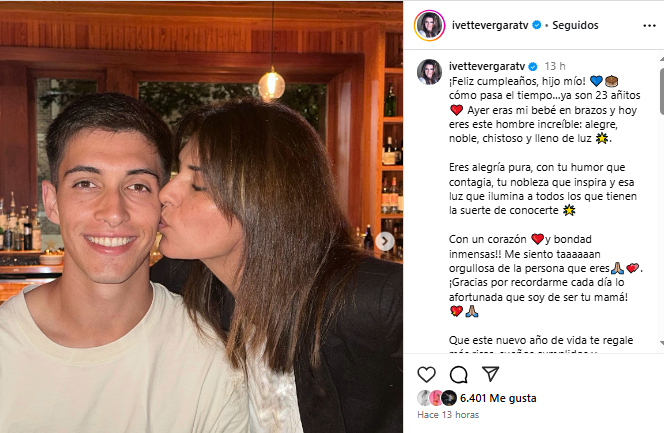 Ivette Vergara celebró cumpleaños de su hijo Iñaki sin Fernando Solabarrieta: le dedicó mensaje