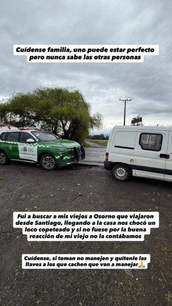 Lucas Nervi sufrió accidente con sus padres