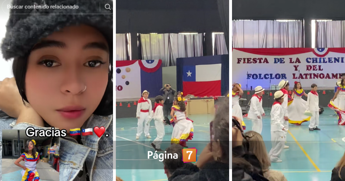 Madre venezolana fue criticada por baile típico de su hija en acto del 18: "Son fiestas chilenas"