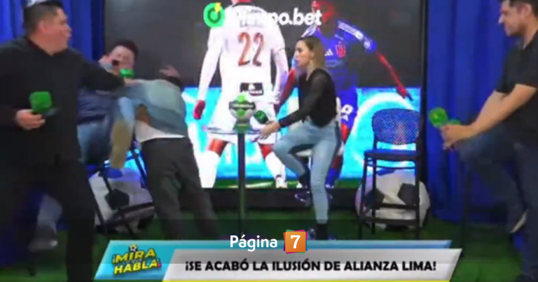 Panelistas de programa peruano terminan a golpes tras dura caída de Alianza Lima ante la U