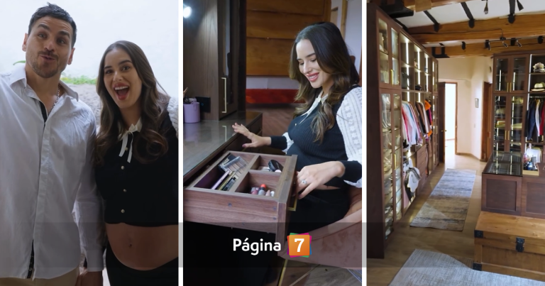 Así es el amplio clóset que Pangal construyó en su casa: 