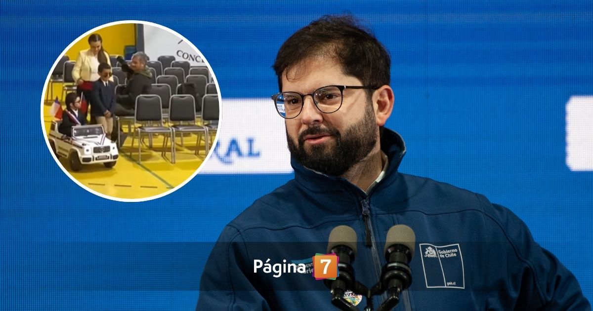 Presidente Boric reaccionó a imitación de niño en colegio de Concepción: "¡Notable!