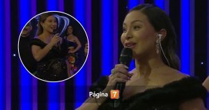 Sabrina Sosa deslumbró en la conducción del Miss Earth Chile: reveló el nombre de su futuro hijo