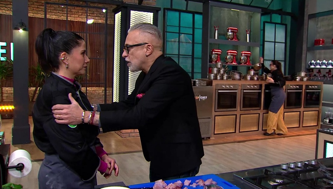 Carolina Soto y Sergi Arola en Top Chef VIP