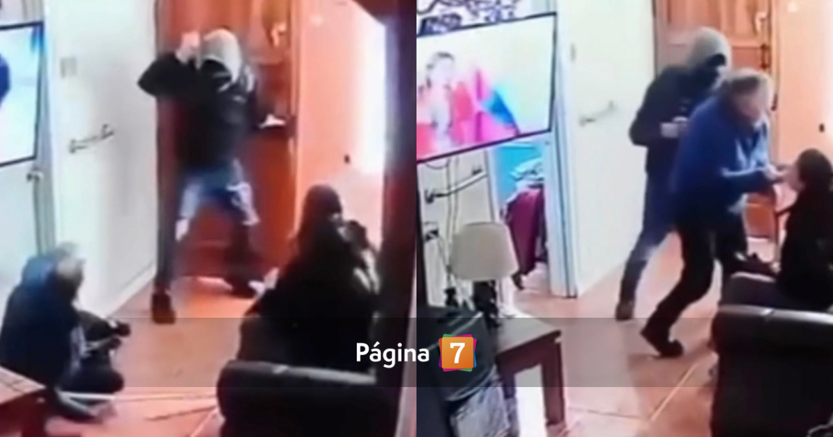 Un adulto mayor y su nieta fueron víctimas de un violento asalto