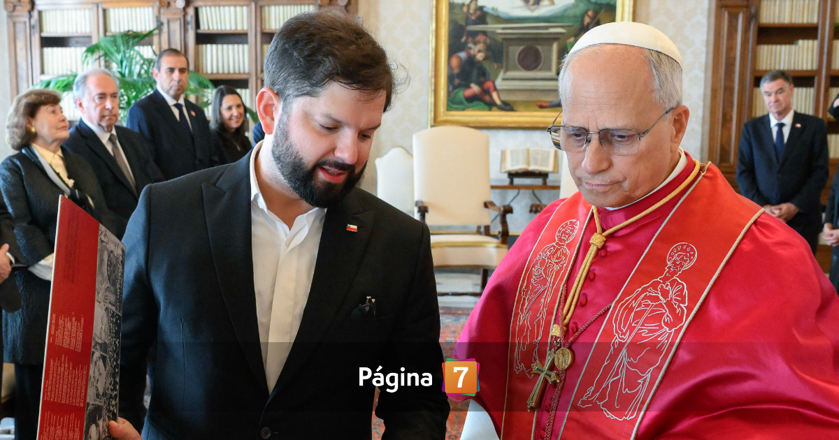 Presidente Gabriel Boric y Papa Leon XIV
