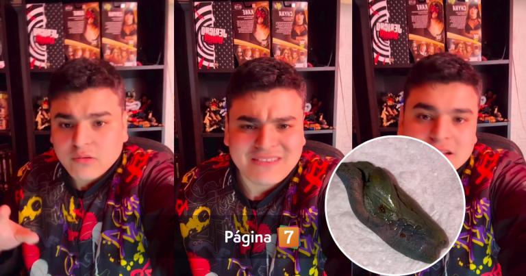 “Pensé que era algo vivo”: influencer chileno muestra repugnante hallazgo en su bebida